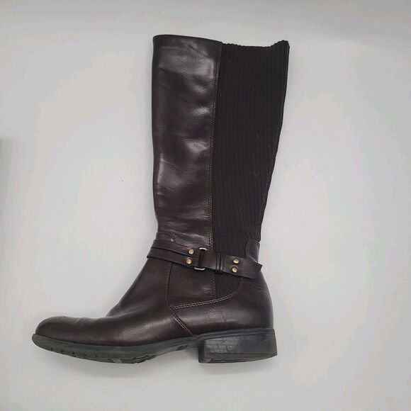 Life Stride Womens X Anita Dark Chocolate Wide Calf Tall Riding Boots Size 8W - Picture 5 of 16